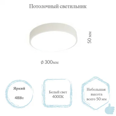 Потолочный светильник 626777,48 D300