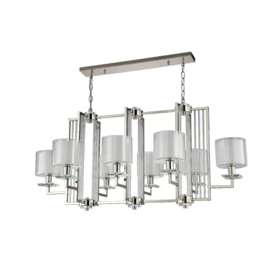 Люстра NICOLAS SP8 L1000 NICKEL/WHITE