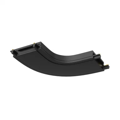 Конектор питания полукруглый Radity черный TRA084CR-11B