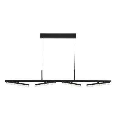 SL1018.403.04 Светильник подвесной ST-Luce черный/прозрачный LED 4*32W 4000K