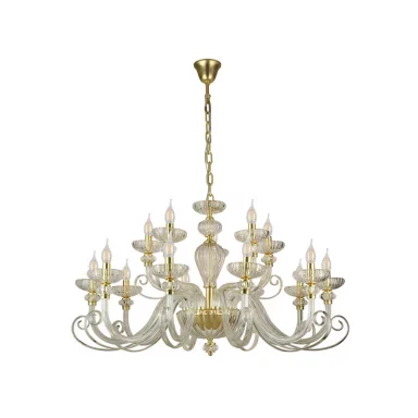 Подвесная люстра Newport 8620+5/C mat.soft gold clear