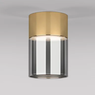 Накладной светильник Elektrostandard 25047/LED 10W 4000К латунь/дымчатый