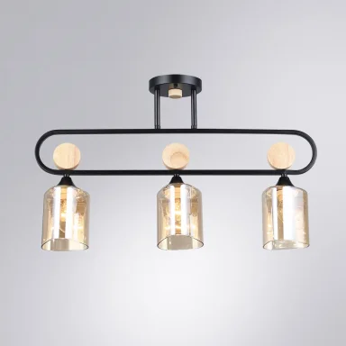 Потолочная люстра Arte Lamp GLAMORE A5076PL-3BK
