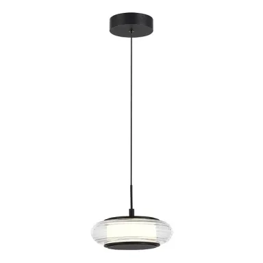 SL6239.403.01 Светильник подвесной ST-Luce черный/прозрачный LED 1*7W 3000K