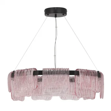 SL6021.403.54 Светильник подвесной ST-Luce черный/розовый LED 1*54W 3000K