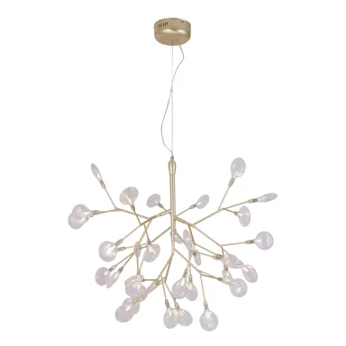 Светильник подвесной Crystal Lux EVITA SP36 GOLD/TRANSPARENT