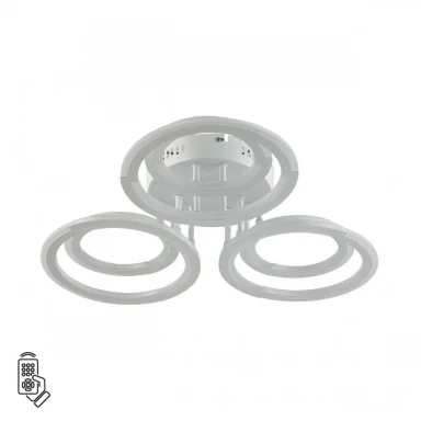 8028/80CL LEDIO LN24 белый/белый, металл/акрил Потолочный светильник с ПДУ LED 80W 3000-6000К 220V O