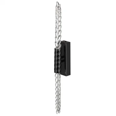 ODEON LIGHT 5459/5WL L-VISION ODL_EX26 черный глянцевый/прозрачн./металл/стекло Настенный светильник