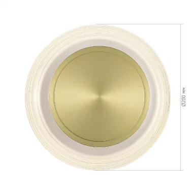 SL6239.201.03 Светильник настенный ST-Luce золото/прозрачный LED 1*7W 3000K
