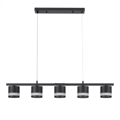 8240/5 COMFI LN25 черный, металл/акрил Светильник подвесной LED GX53 5*7W 220V LANIKA