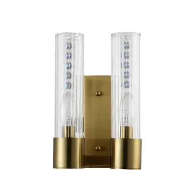 Бра Crystal Lux OTONO AP2 BRASS/TRANSPARENTE