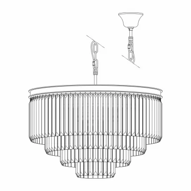 Каскадная люстра Citilux CL332141
