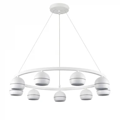 8242/9 COMFI LN25 белый металл Светильник подвесной LED GX53 8*7W 220V LUAZANA