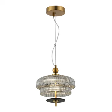SL6122.303.01 Светильник подвесной ST-Luce Латунь/Латунь, Дымчатый LED 18W 3000K