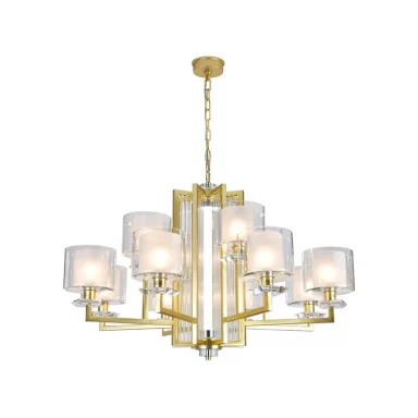 Подвесная люстра Newport 4408+4/C mat.gold