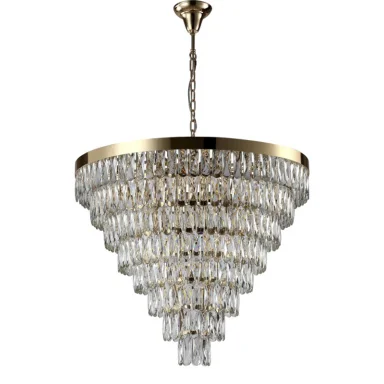 Каскадная люстра Crystal Lux ABIGAIL SP22 D820 GOLD/TRANSPARENT