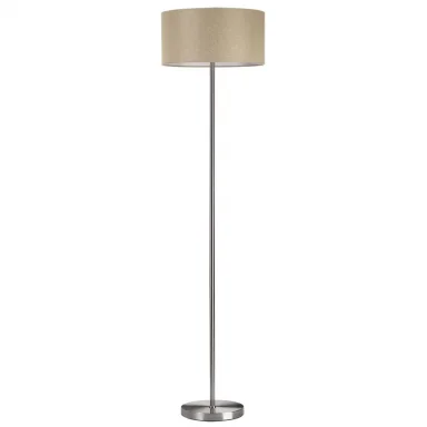 LUMION 8250/2F MODERNI LN25 000  никель/бежевый, металл/текстиль Торшер Е27 2*60W 220V NIKKI