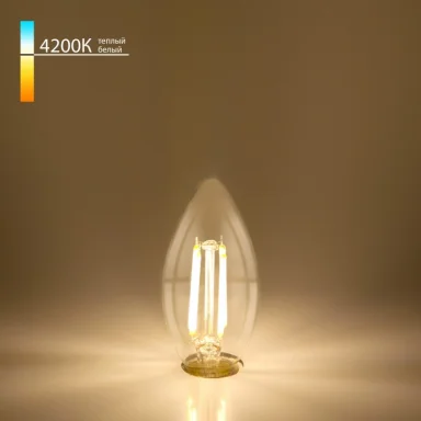 Светодиодная лампа Elektrostandard Свеча BLE1426 9W 4200K E14 (CW35 прозрачный)