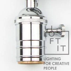Ретро патрон E27 Хром Loft IT LD4002-7