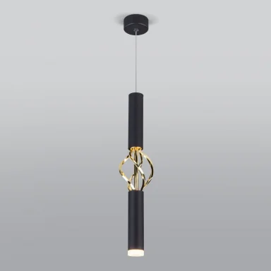 Подвесной светильник Eurosvet 50191/1 LED черный/золото