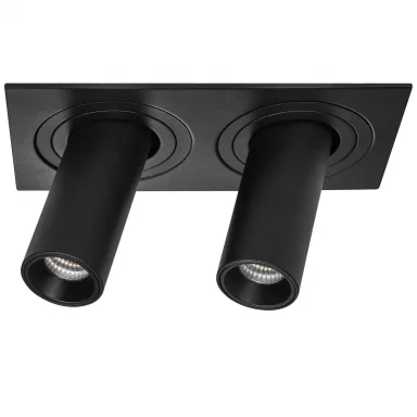 i527274 Светильник INTERO TUBO LED 10W*2 500LM*2 60G ЧЕРНЫЙ 4000K (217527+217274+217274)