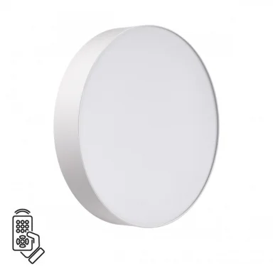 СОНЕКС 7779/DL BASICA SN 000 Светильник пластик/белый LED 48Вт 3000-6000К D390 IP43 пульт ДУ OPTIMA