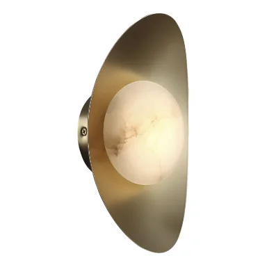 SL6229.211.01 Светильник настенный ST-Luce Золотистый/Алебастр LED 17W 3000K