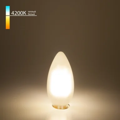 Светодиодная лампа Elektrostandard Свеча BLE1427 9W 4200K E14 (C35 белый матовый)