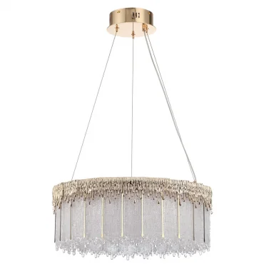 ODEON LIGHT 5091/60L L-VISION ODL25 563 золотой/стекло Люстра LED 60W 3700K 4968Лм CLEO
