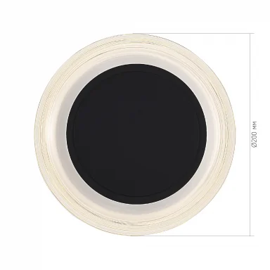 SL6239.401.03 Светильник настенный ST-Luce черный/прозрачный LED 1*7W 3000K