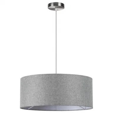 LUMION 8251/3 MODERNI LN25 000  никель/серый, металл/текстиль Подвес Е27 3*60W 220V NIKKI