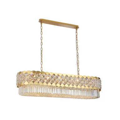 Подвесная люстра Newport 8300/120 oval gold polished