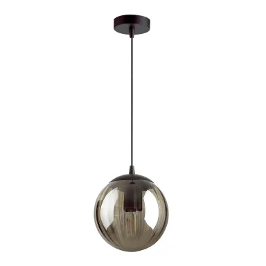 4757/1 PENDANT ODL21 дымчатый/черный Подвес E27 60W KATA