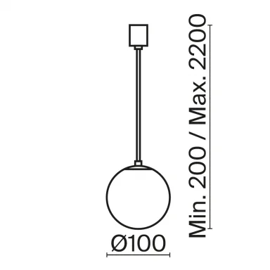 Подвесной светильник Technical P039PL-5W3K-10-B