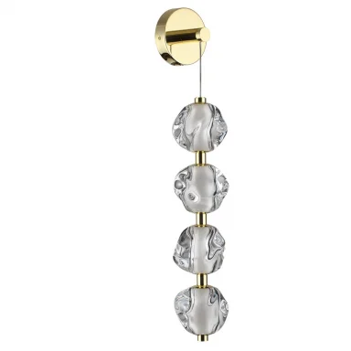 5085/17WL L-VISION ODL25 золото/прозрачный/металл/акрил Бра LED 17W 4000K 800Лм JEMSTONE