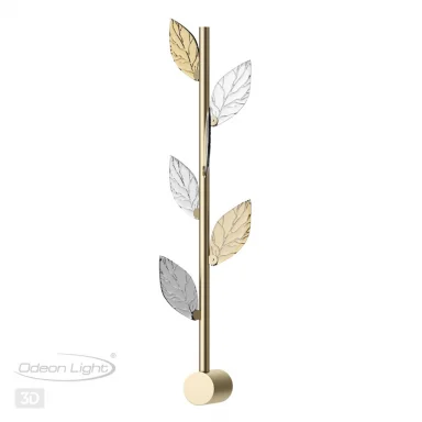 ODEON LIGHT 5445/5WL L-VISION ODL_EX25 75 матов.золото/дымч/прозрачн/коньячн/бензинов./металл/стекло