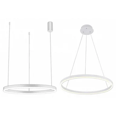 08214,01A (4000K) Подвес Тор белый d80 h110 Led 45W (4000K)