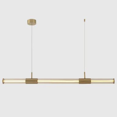 Светильник подвесной Crystal Lux LINEUP SP24W LED BRASS