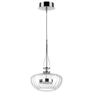 804400 Люстра ASTRA LED 12W 600LM ХРОМ/ПРОЗРАЧНЫЙ 3000K