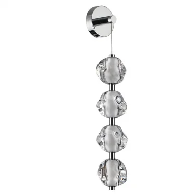 5084/17WL L-VISION ODL25 хром/прозрачный/металл/акрил Бра LED 17W 4000K 850Лм JEMSTONE