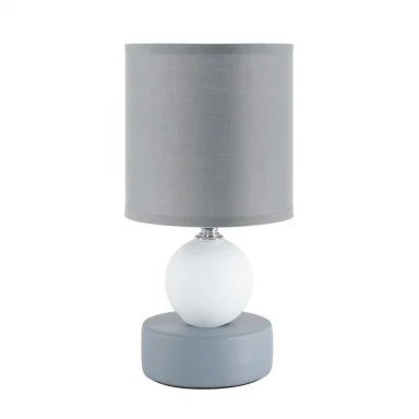 LUMION 8181/1T MODERNI LN25 000 серый, керамика/текстиль Настольная лампа E14 1*40W 220V LALANA