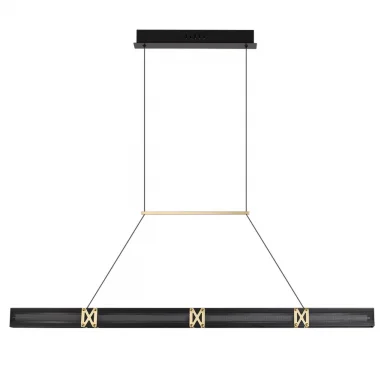 7083/20L L-VISION ODL25 Подвесной светильник черный/золото/ металл/акрил IP20 LED 20W 3000K 220V MES