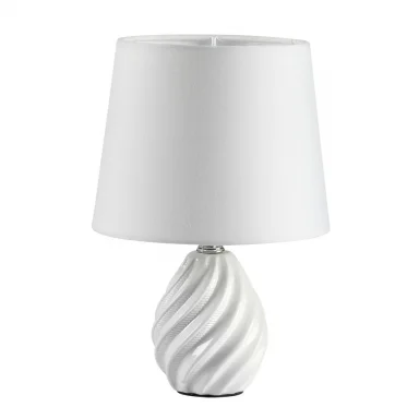 LUMION 8143/1T MODERNI LN25 000 белый, керамика/текстиль Настольная лампа Е27 1*60W 220V KEILA