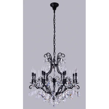 Люстра Crystal Lux MAGNIFICO SP13 BLACK/TRANSPARENT