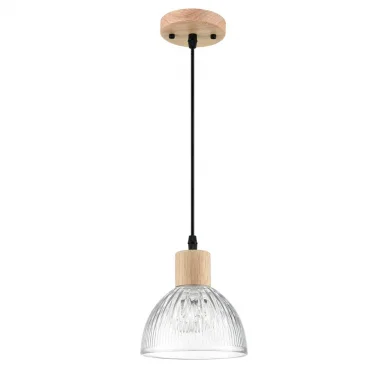 LUMION 8055/1A SUSPENTIONI LN25 310 дерево/прозрачный металл/стекло Подвесной светильник E27 1*60W 2