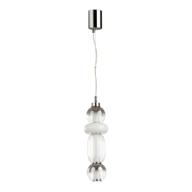 4827/18L PENDANT ODL21 007 хром/дымчатый/белый/прозрачный Подвес LED 18W BEANS