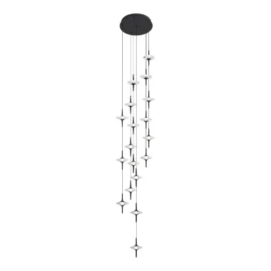 SL6231.403.18 Светильник подвесной ST-Luce Черный/Прозрачный LED 185W 4000K