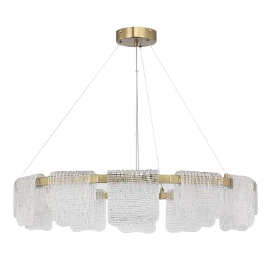 SL6021.203.66 Светильник подвесной ST-Luce золотистый/прозрачный LED 1*66W 3000K