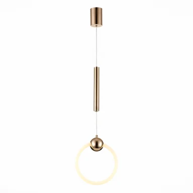 SL1578.203.01 Подвес ST-Luce Золотистый/Золотистый, Белый LED 1*15W 3000K