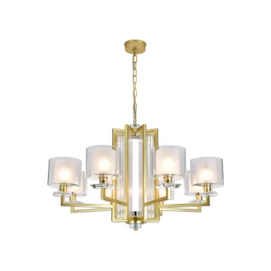 Подвесная люстра Newport 4408+1/C mat.gold